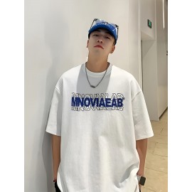 100% Cotton Loose Fit Print T-Shirt for Men - Soft, Breathable, Crew Neck, Short Sleeve, Regular Length, Casual Weekend Tee - Perfect for Daily Outdoor Activities