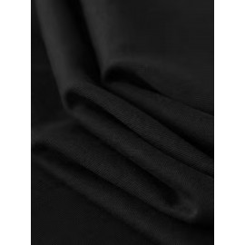 Football Slogan Print Cotton T-Shirt - Casual Crew Neck, Stretch Fit for All Seasons, Machine Washable