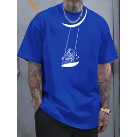 Print Tee Shirt, Tees for Men, Casual Short Sleeve T-shirt for Summer