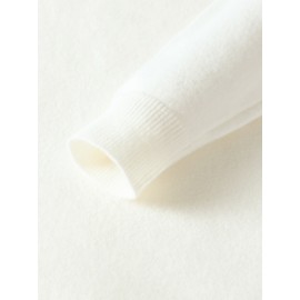 1pc HDW Men'S Casual Viscose Sweater - Crew Neck, Solid Color, Loose Fit, Knit Fabric with Slight Stretch, Regular Style