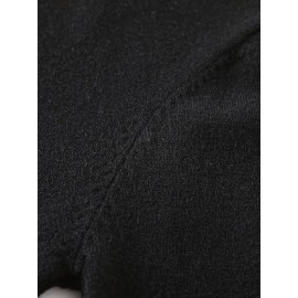 Men's Casual Solid Color Knit Sweater - Long Sleeve, Round Neck Pullover for Fall/Winter