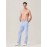 Men's Lightweight Striped Casual Pants with Elastic Waist and Pockets - Perfect for Casual Attire