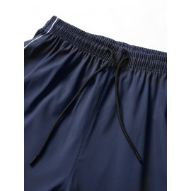 Men's Casual Loose Fit Joggers, Chic Street Style Sports Pants For Outdoor Activities